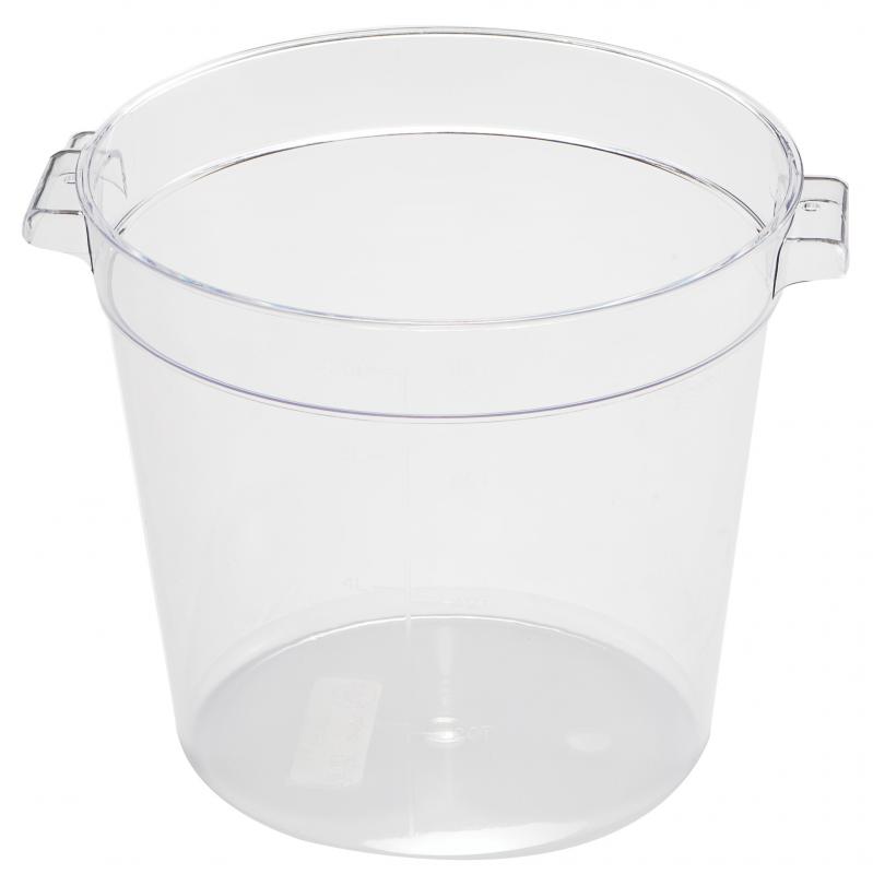 4 QT Polycarbonate Clear Round Food Storage Container